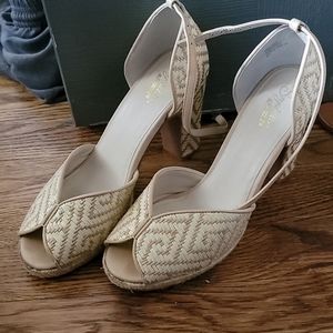 Seychelles Woven Peep Toe Heels